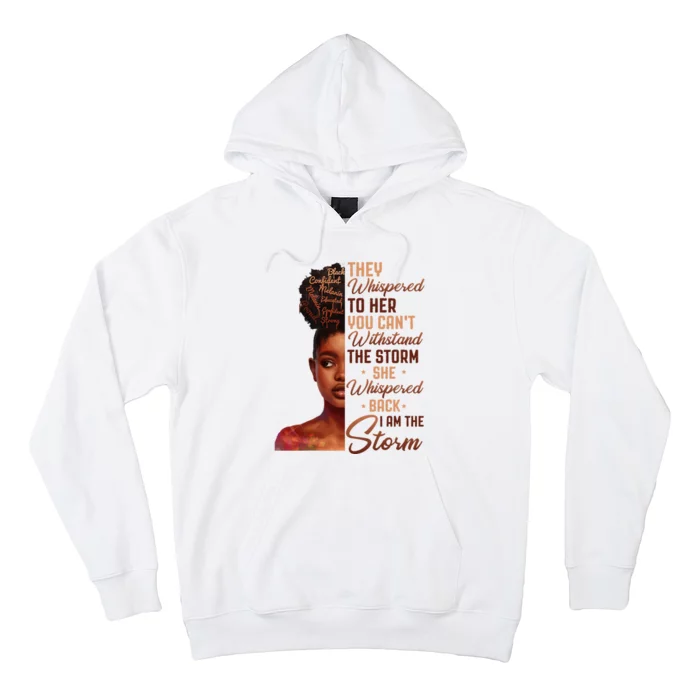 I Am The Storm Black History Month African Woman Afro Hoodie