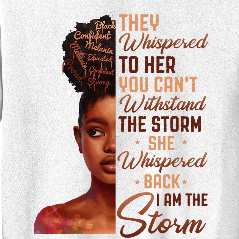 I Am The Storm Black History Month African Woman Afro Sweatshirt