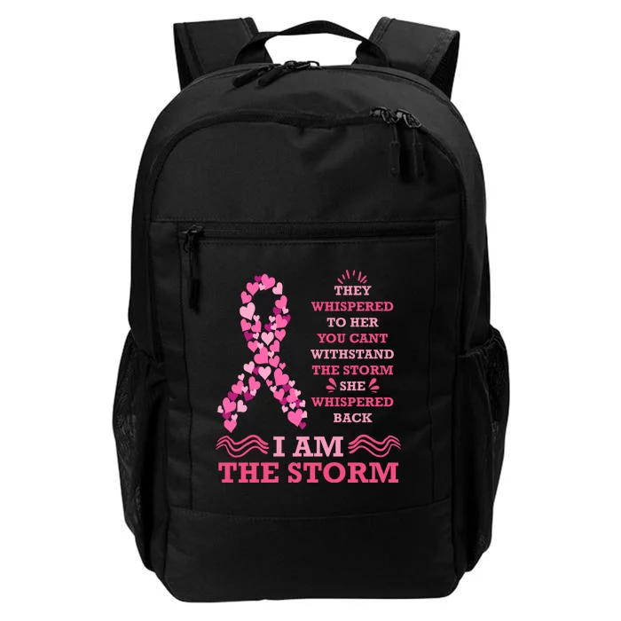 I Am The Storm Breast Cancer Ribbon Daily Commute Backpack