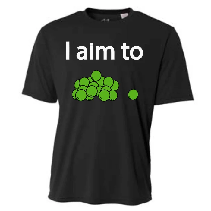 I Aim To Peas Funny Peas Cooling Performance Crew T-Shirt