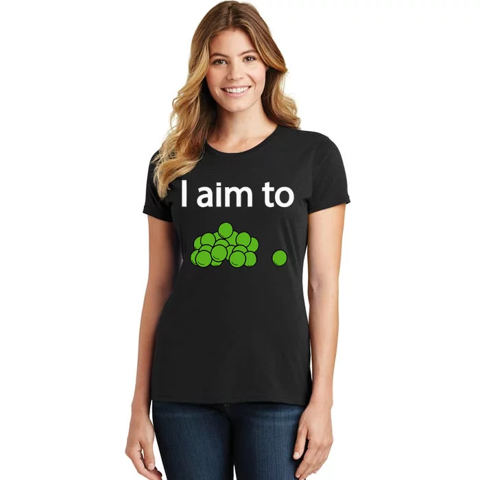 I Aim To Peas Funny Peas Women's T-Shirt