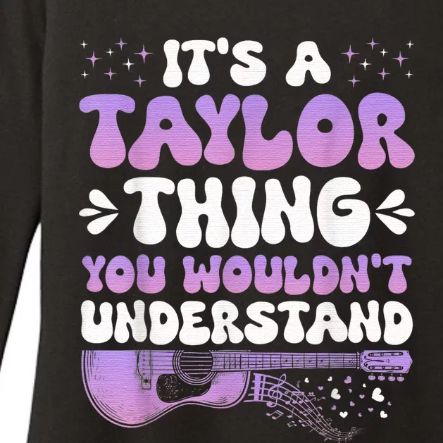 Its A TâYlor Thing You Wouldnt Understand Name Guiltar Groovy Womens CVC Long Sleeve Shirt