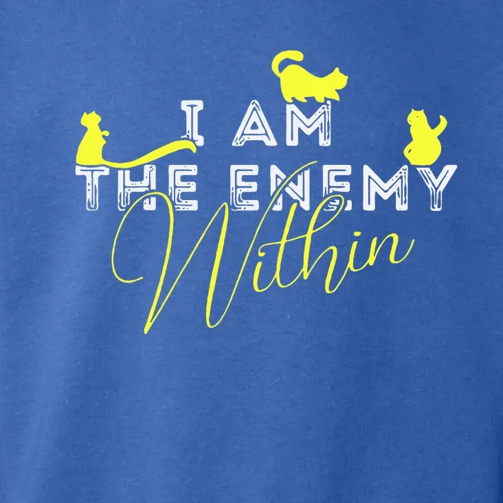 I Am The Enemy Within Pun Harris Walz Merch Toddler Hoodie