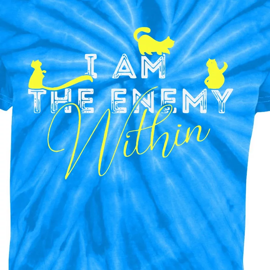 I Am The Enemy Within Pun Harris Walz Merch Kids Tie-Dye T-Shirt