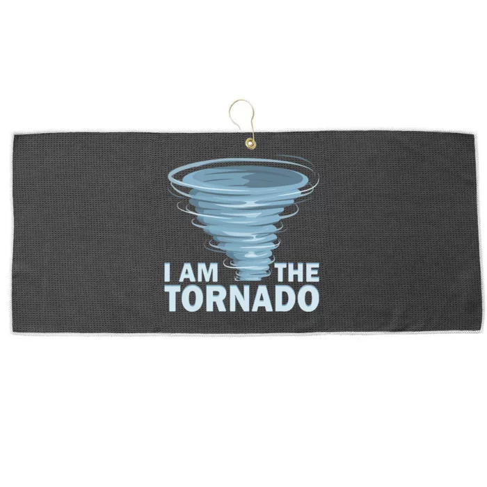 I Am The Storm Twister Tornado Hurricane Meteorologist Large Microfiber Waffle Golf Towel