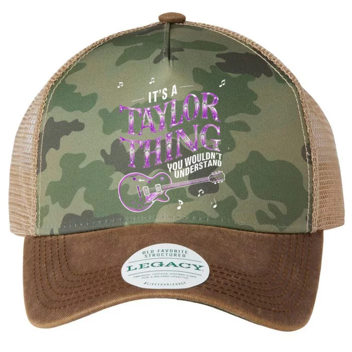 Its A TâYlor Thing You Wouldnt Understand Name Pink Guiltar Groovy Legacy Tie Dye Trucker Hat