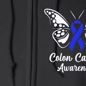 I am the storm Colon Cancer Awareness Butterfly Full Zip Hoodie