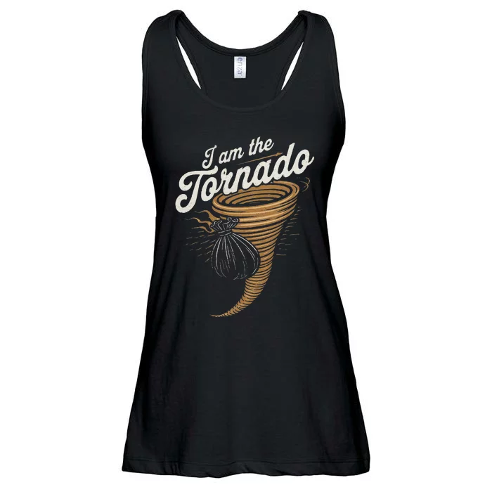 I Am The Tornado Funny Storm Enthusiast Gift Florida Ladies Essential Flowy Tank