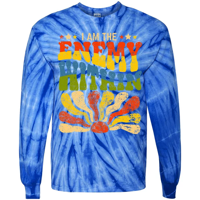 I Am The Enemy Within America Tie-Dye Long Sleeve Shirt