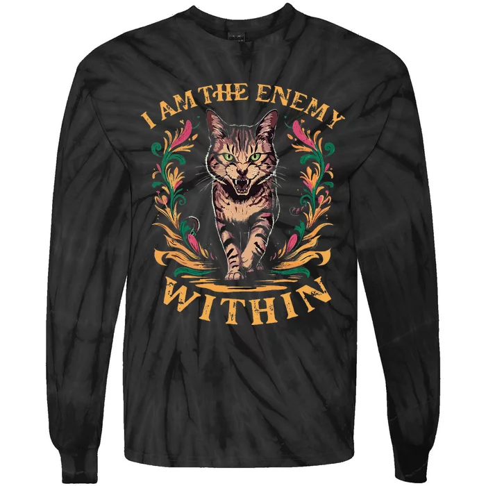 I Am The Enemy Within Tie-Dye Long Sleeve Shirt