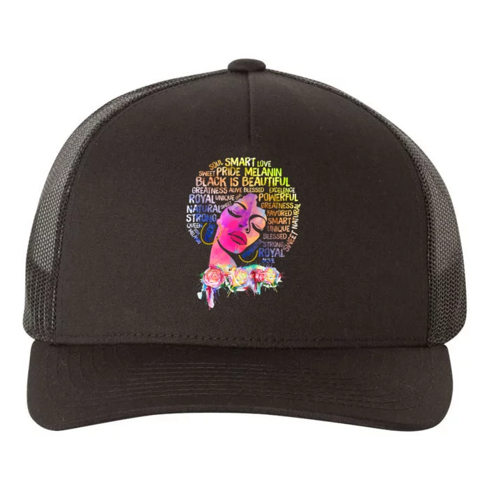 I Am The Storm Strong African Woman In Black History Month Yupoong Adult 5-Panel Trucker Hat