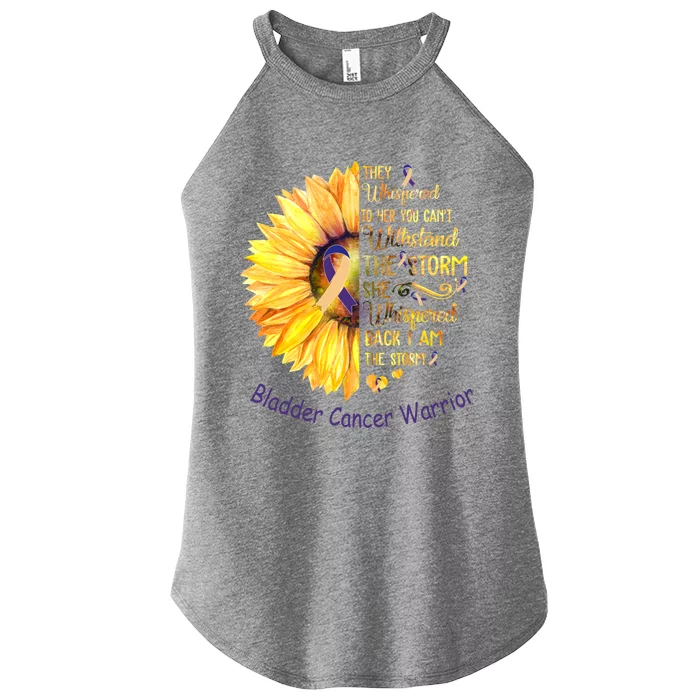 I Am The Storm Bladder Cancer Warrior Gift Women’s Perfect Tri Rocker Tank