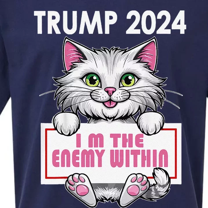 I Am The Enemy Within Kamala Harris 2024 Trump President Sueded Cloud Jersey T-Shirt