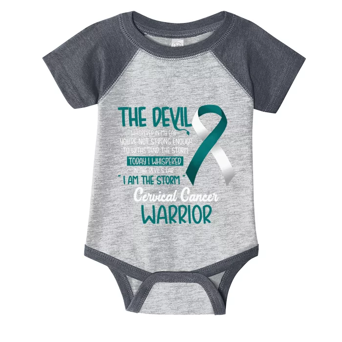 I am the storm Cervical Cancer Warrior Infant Baby Jersey Bodysuit