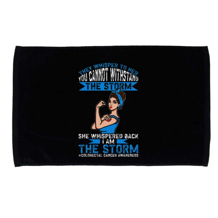 I Am The Storm Colorectal Cancer Awareness Microfiber Hand Towel