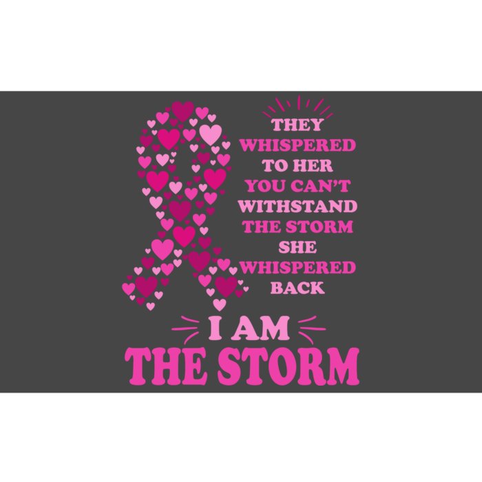 I Am The Storm Quote Breast Cancer Awareness Bumper Sticker