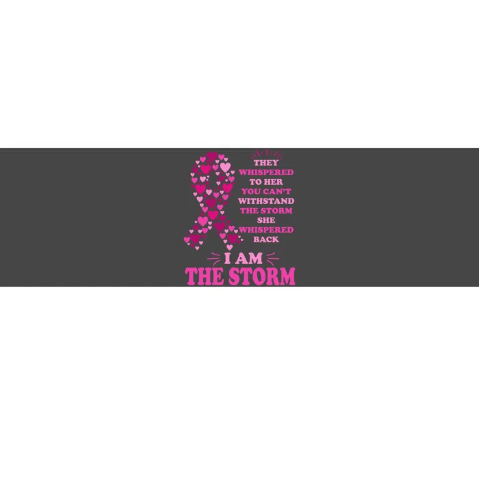 I Am The Storm Quote Breast Cancer Awareness Bumper Sticker