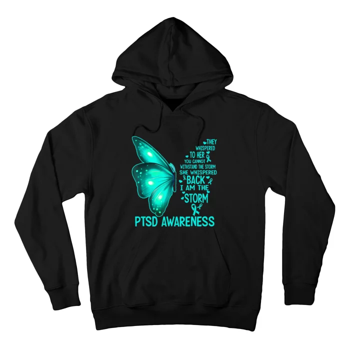 I Am The Storm PTSD Awareness Butterfly Hoodie