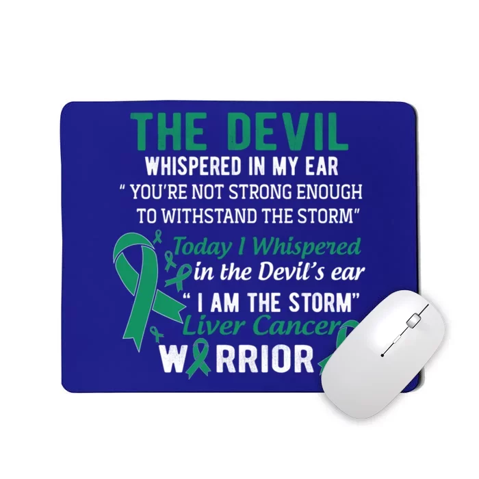 I Am The Storm Liver Cancer Warrior Funny Gift Mousepad