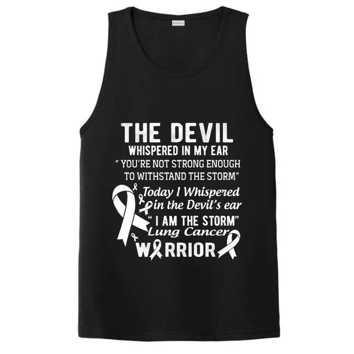 I Am The Storm Lung Cancer Warrior Gift Performance Tank