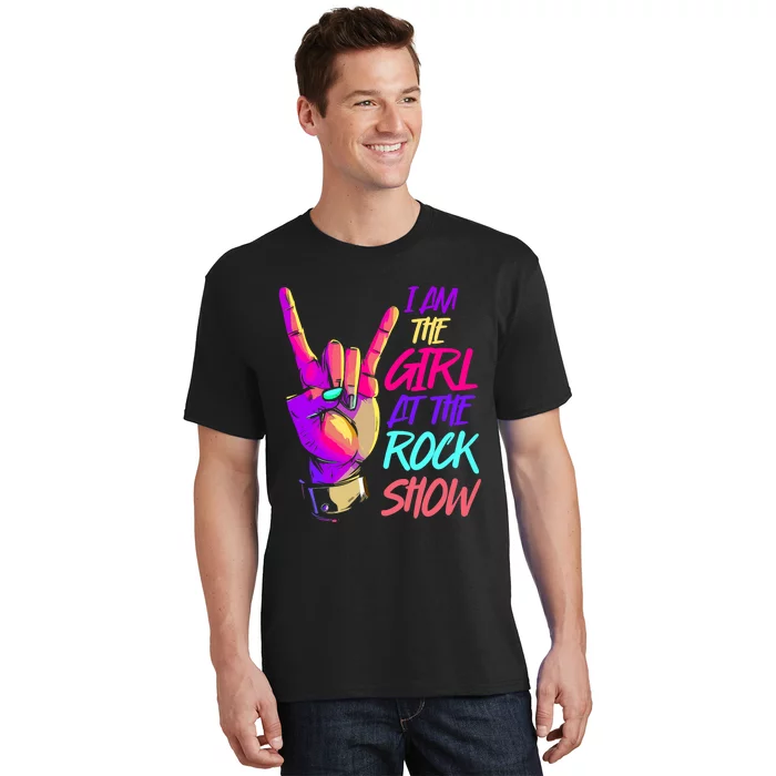 I Am The Girl At The R.O.C.K Show Retro Rock Music T-Shirt