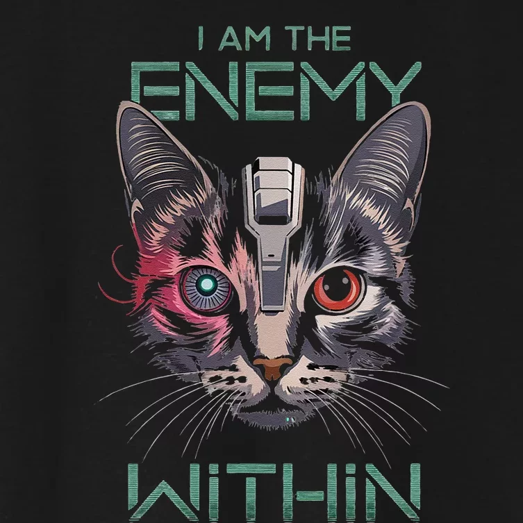 I Am The Enemy Within Women's Crop Top Tee