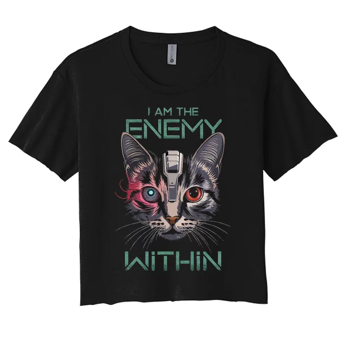 I Am The Enemy Within Women's Crop Top Tee