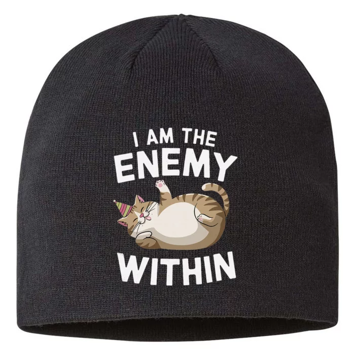 I Am The Enemy Within 8 1/2in Sustainable Knit Beanie