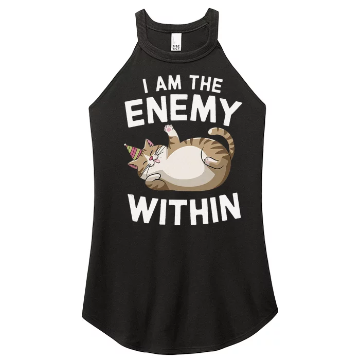 I Am The Enemy Within Women’s Perfect Tri Rocker Tank