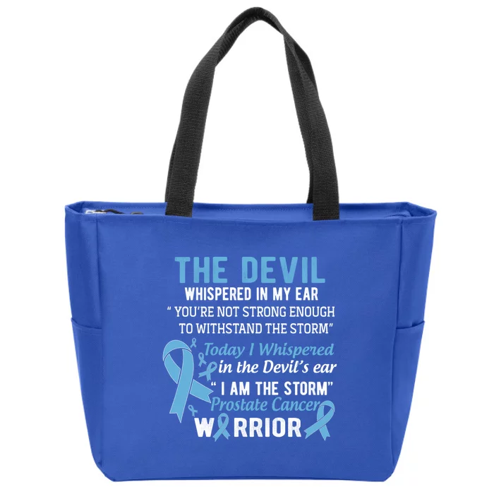 I Am The Storm Prostate Cancer Warrior Gift Zip Tote Bag