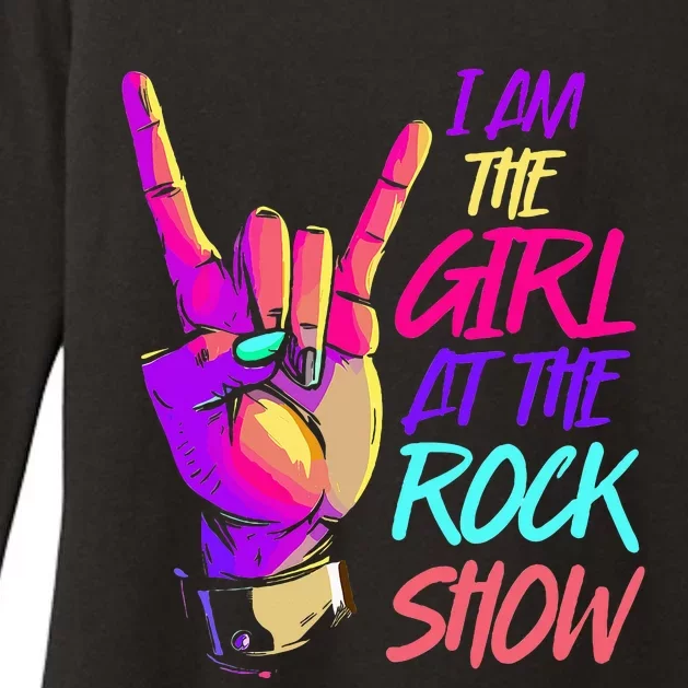 I Am The Girl At The R.Oc.K Show Retro Rock Music Womens CVC Long Sleeve Shirt