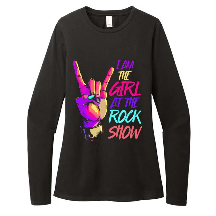 I Am The Girl At The R.Oc.K Show Retro Rock Music Womens CVC Long Sleeve Shirt