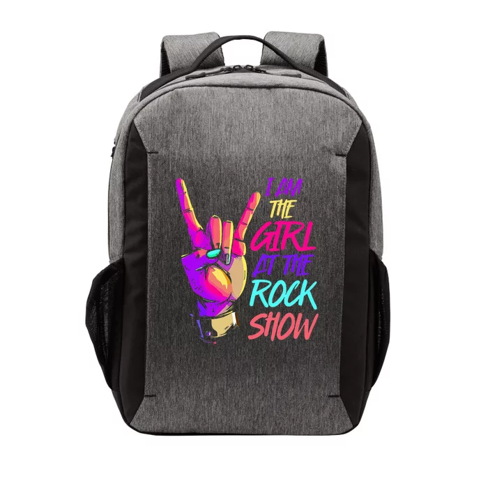 I Am The Girl At The R.Oc.K Show Retro Rock Music Vector Backpack