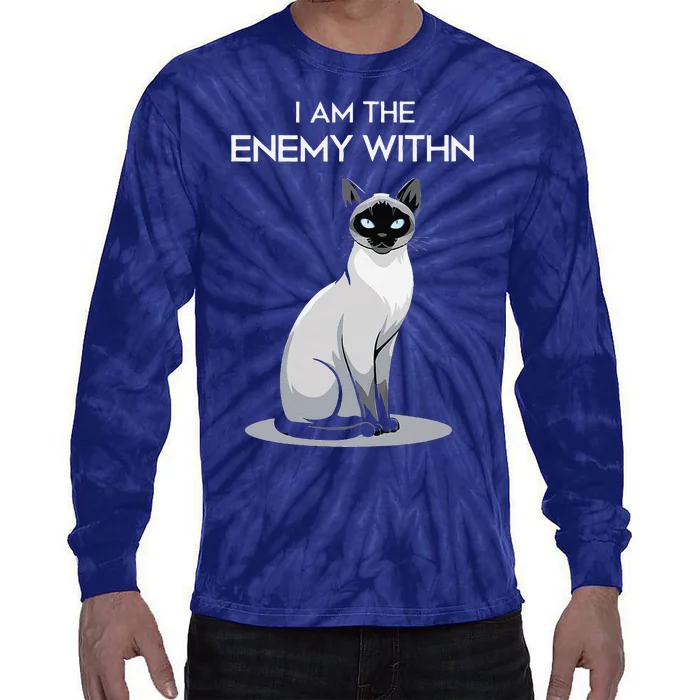 I Am The Enemy Within Tie-Dye Long Sleeve Shirt