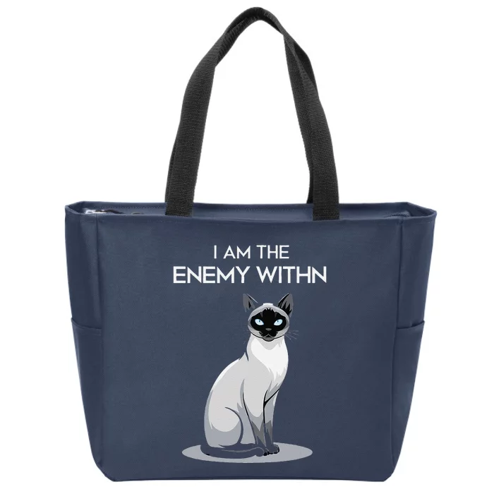 I Am The Enemy Within Zip Tote Bag