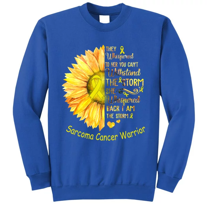 I Am The Storm Sarcoma Cancer Warrior Gift Tall Sweatshirt