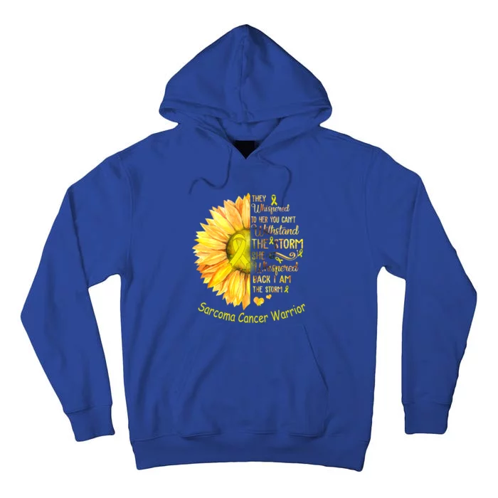 I Am The Storm Sarcoma Cancer Warrior Gift Tall Hoodie