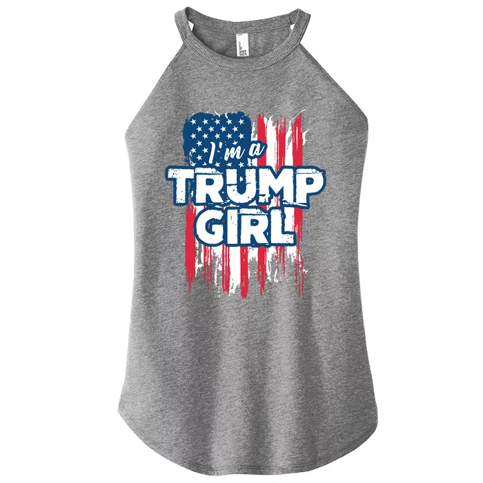 Im A Trump Girl Women’s Perfect Tri Rocker Tank