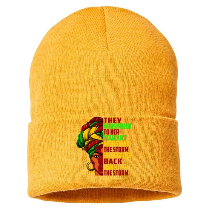 I Am The Storm Juneteenth Black History Month Sustainable Knit Beanie