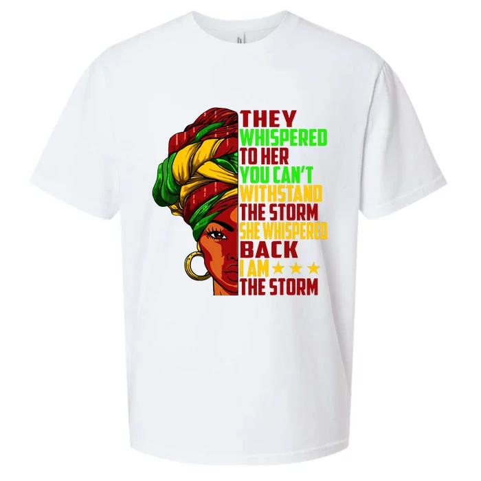 I Am The Storm Juneteenth Black History Month Sueded Cloud Jersey T-Shirt