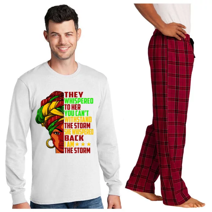 I Am The Storm Juneteenth Black History Month Long Sleeve Pajama Set