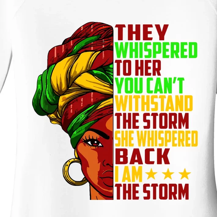 I Am The Storm Juneteenth Black History Month Women's Perfect Tri Tunic Long Sleeve Shirt