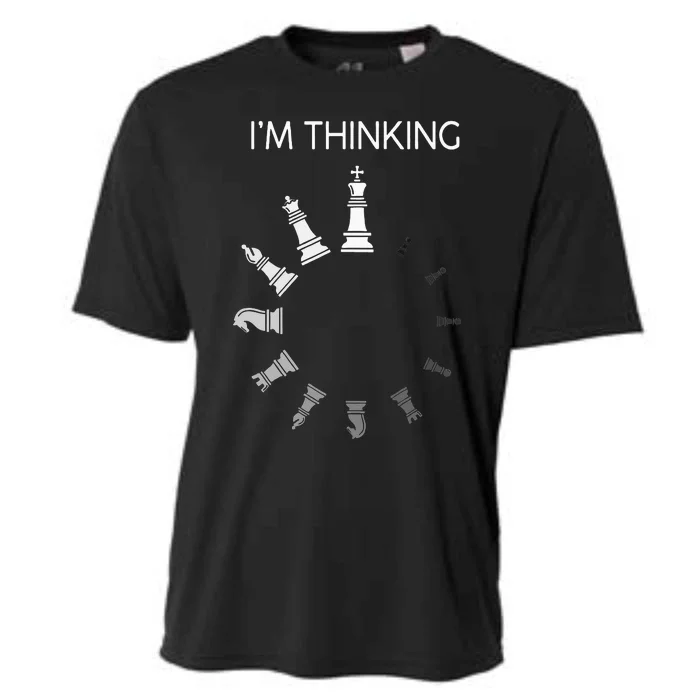 I Am Thinking Chess Pieces Im Thinking Chess Player Lover Cooling Performance Crew T-Shirt