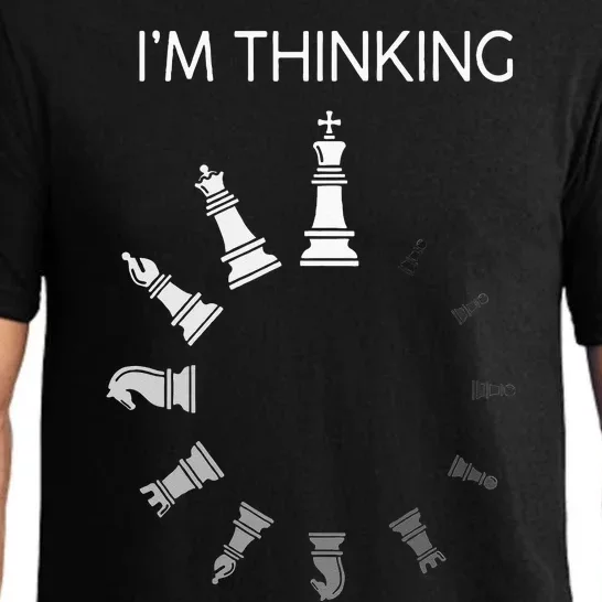 I Am Thinking Chess Pieces Im Thinking Chess Player Lover Pajama Set