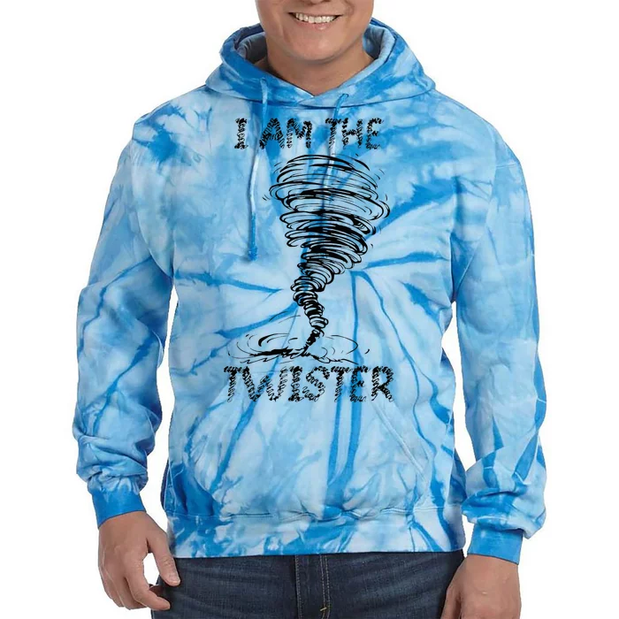 I Am The Twister Scary Storm Tornado Weather Costume Tie Dye Hoodie