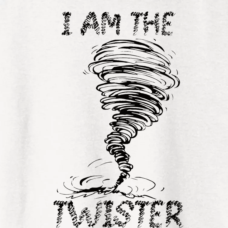 I Am The Twister Scary Storm Tornado Weather Costume Women's Crop Top Tee