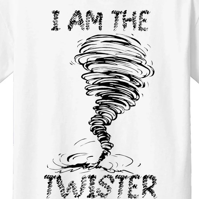 I Am The Twister Scary Storm Tornado Weather Costume Kids T-Shirt