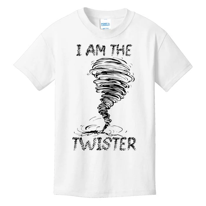 I Am The Twister Scary Storm Tornado Weather Costume Kids T-Shirt