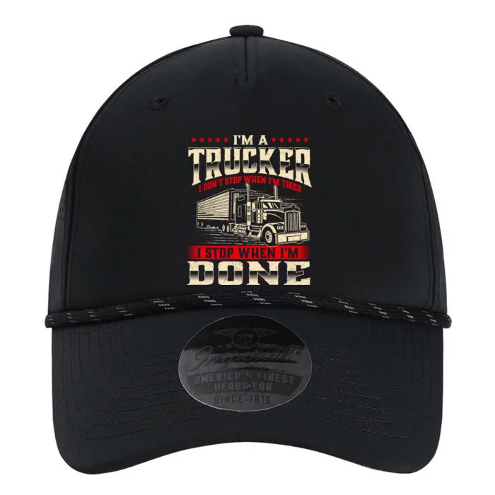 I'm A Trucker Great Gift Semi Truck Driver Big Rig Trucking Trucks Gift Performance The Dyno Cap