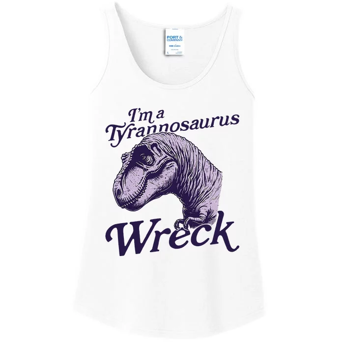 IM A Tyrannosaurus Wreck Ladies Essential Tank